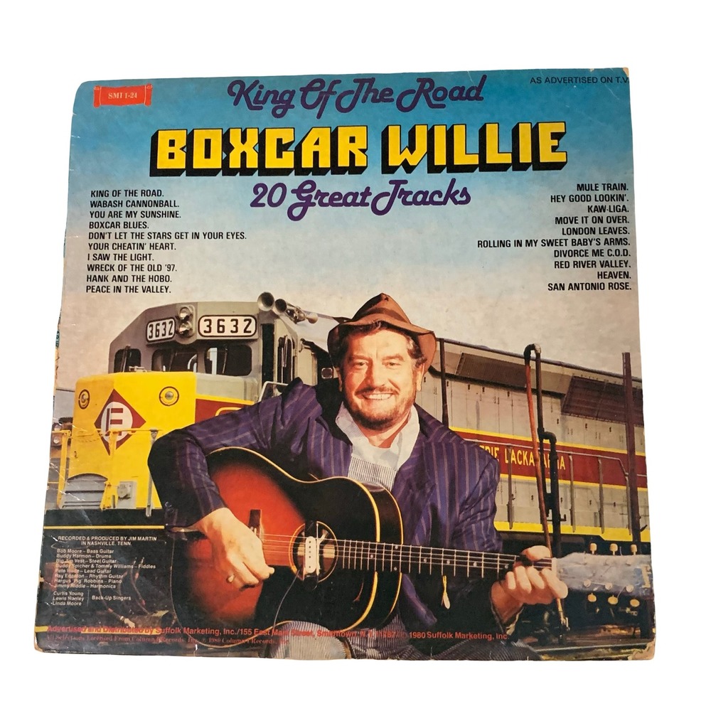 Boxcar Willie King Of The Road 20 Great Tracks Vinyl LP 1980 SMI 1-24 Country